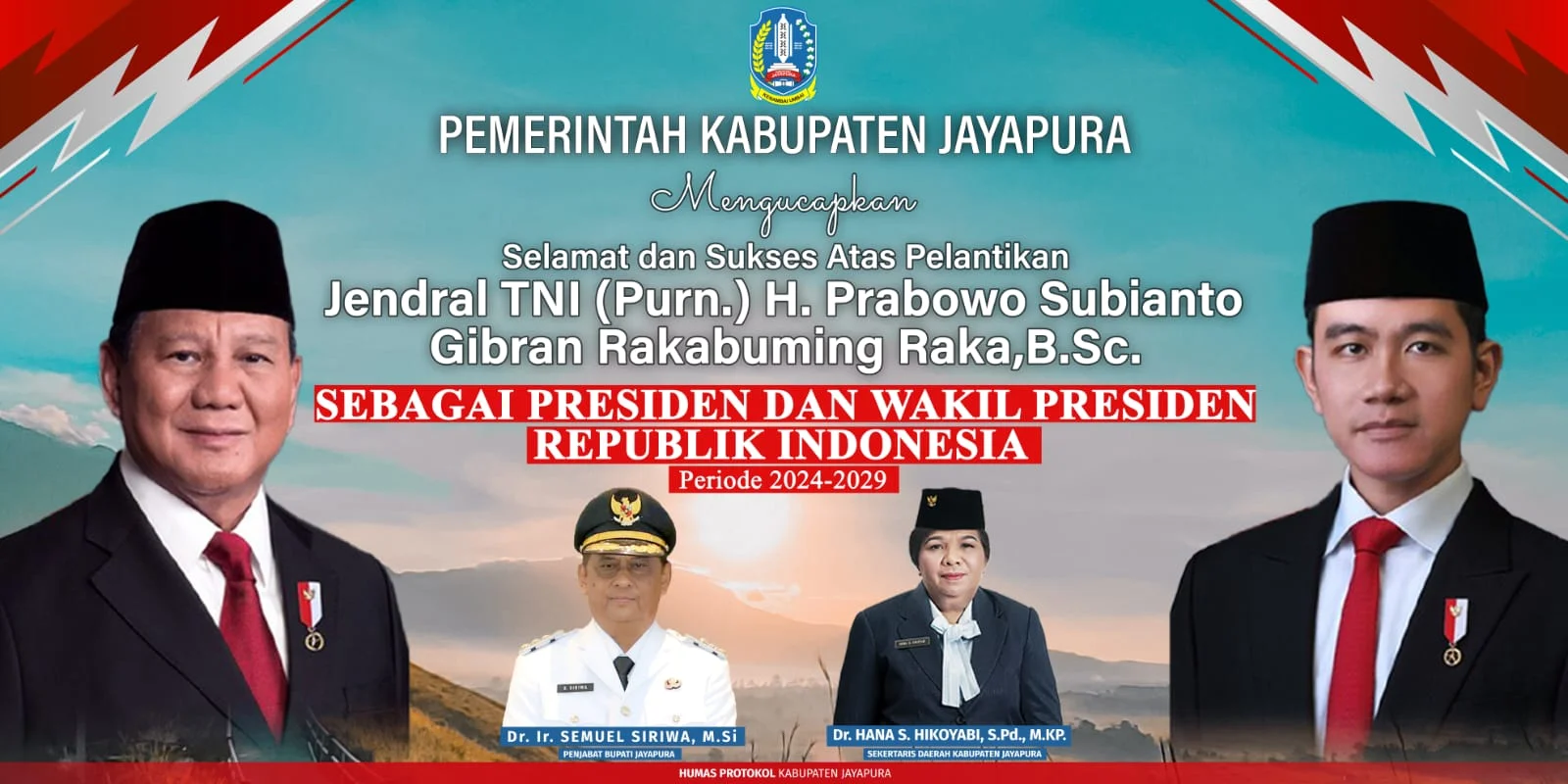 Pemerintah Kota Kabupaten Jayapura Background